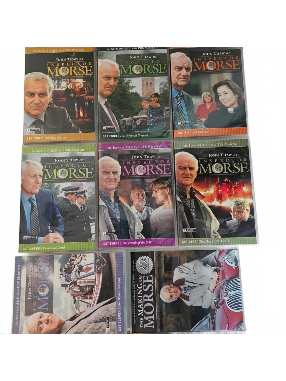 Inspector Morse DVD Box Set TV Series Collection Sets 3, 4, 6, 7, 8, 9, 11 Bonus